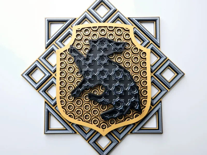 Harry Potter Wall Art Or Display 3D printed Grid Mosaic