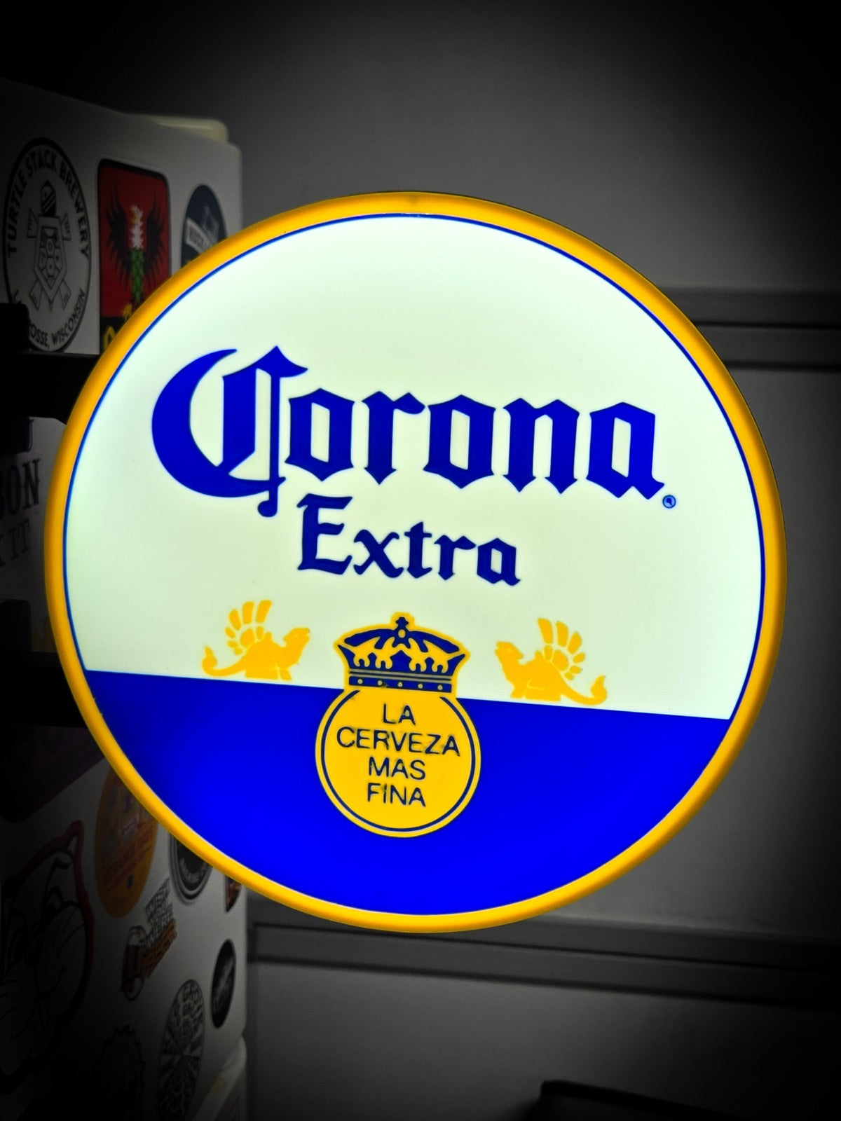 CORONA EXTRA 12 Inch Light Box LED Sign 3D Printed Wall Decor Man Cave Garage