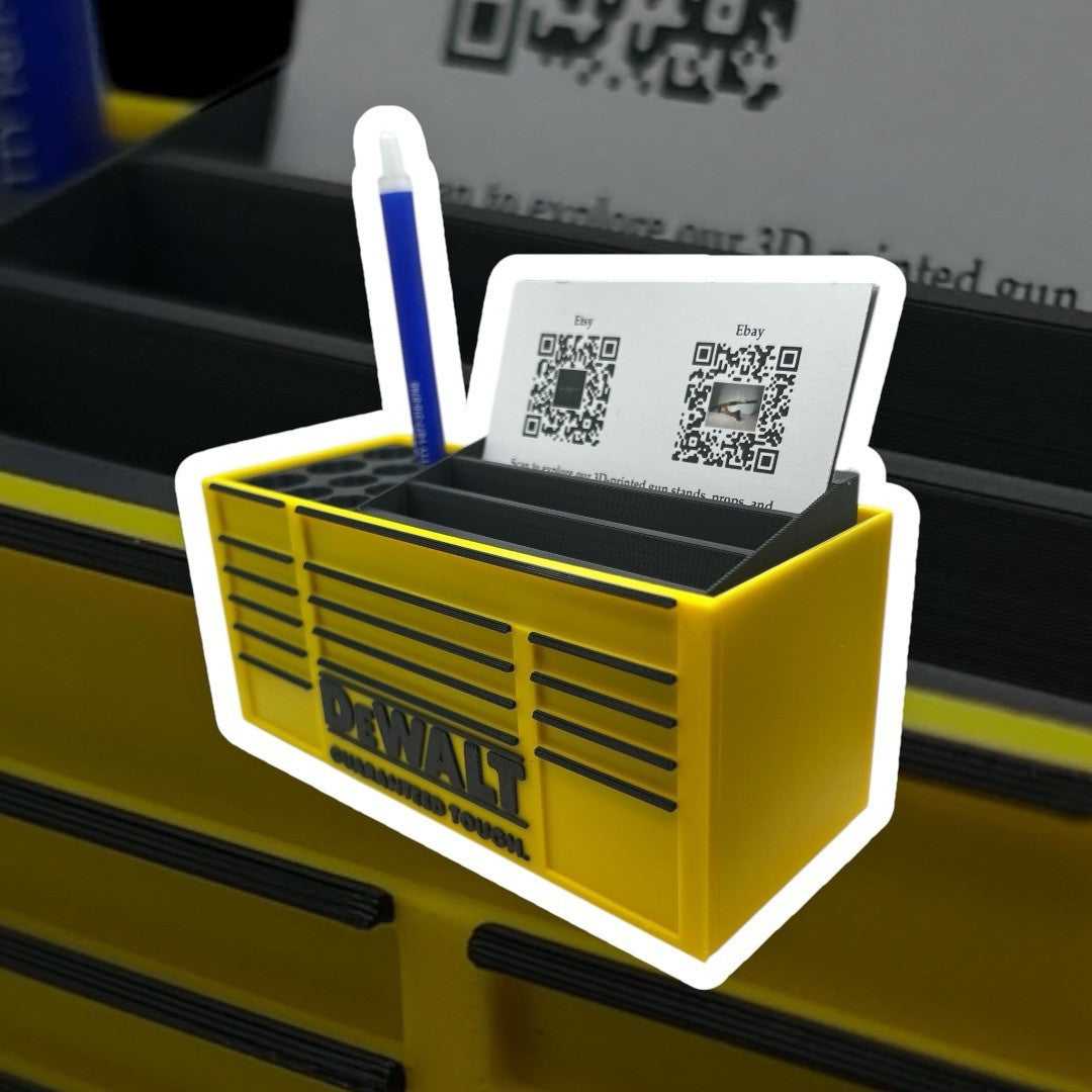 DEWALT Workbench Toolbox Business Cards And Pen Holder-