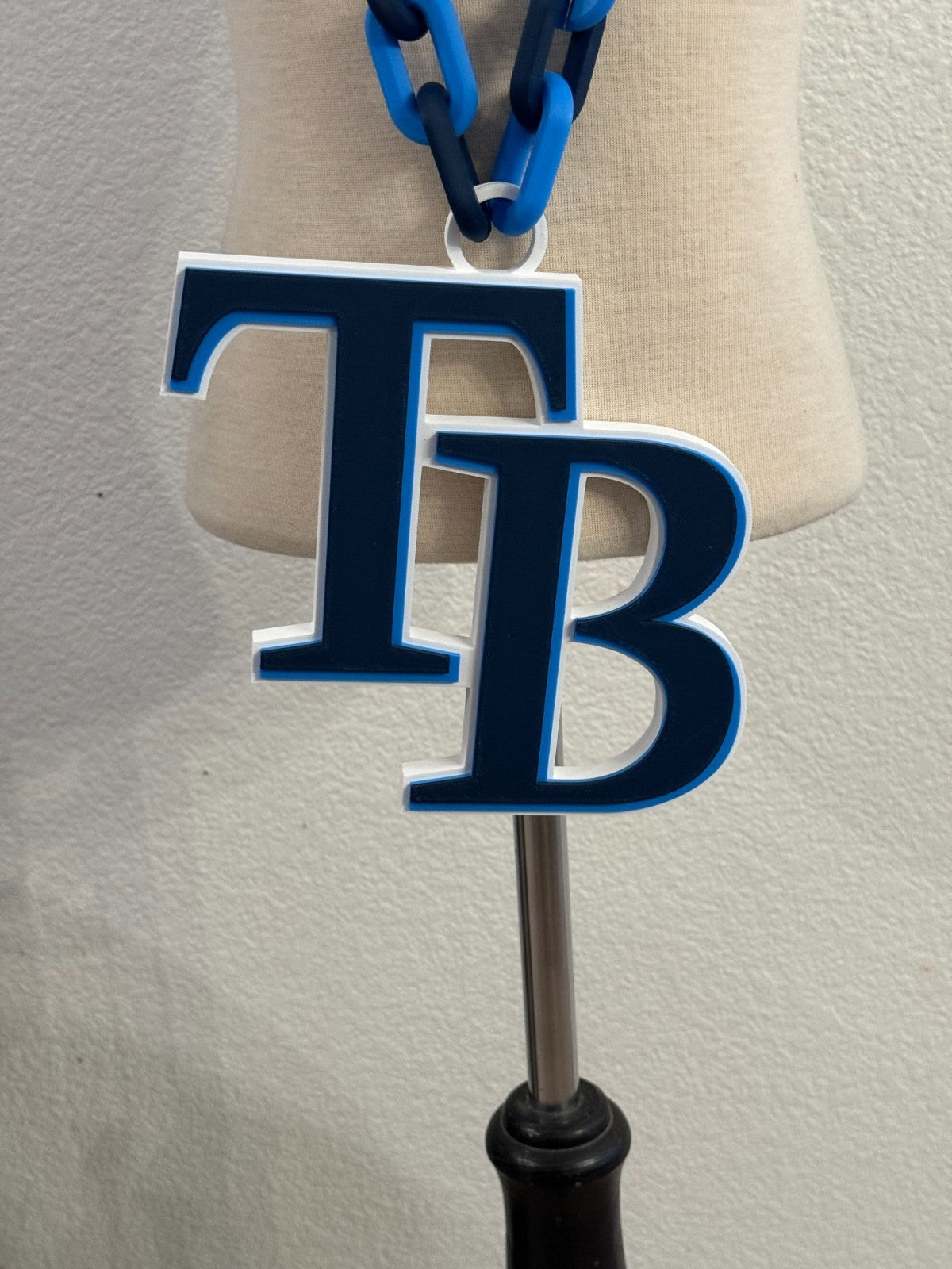 Tampa Bay Rays Oversized Necklace Turnover Chain HandMade 3D Printed