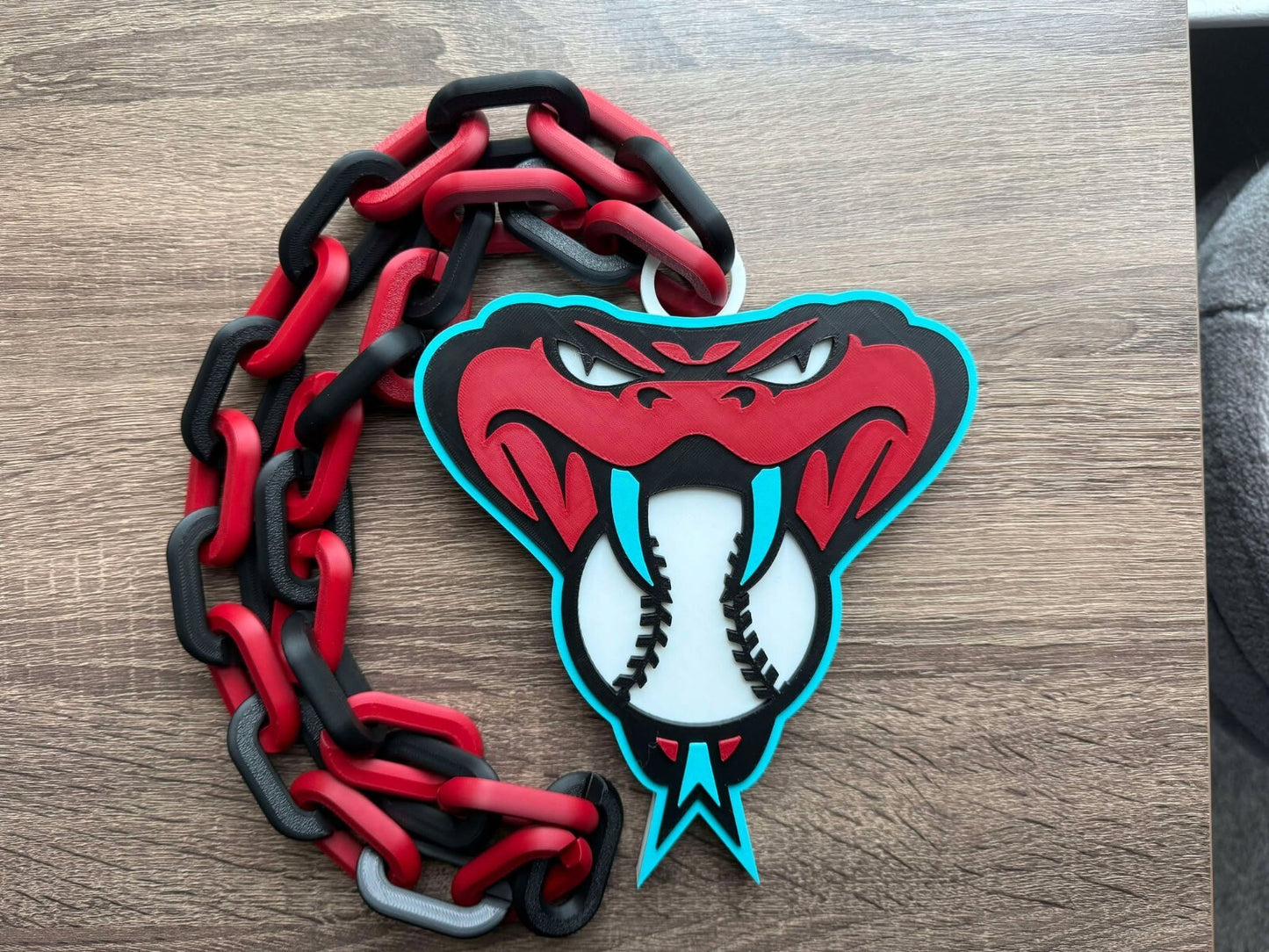 Arizona Diamondbacks Oversized Necklace, Hype Chain [Made to Order]