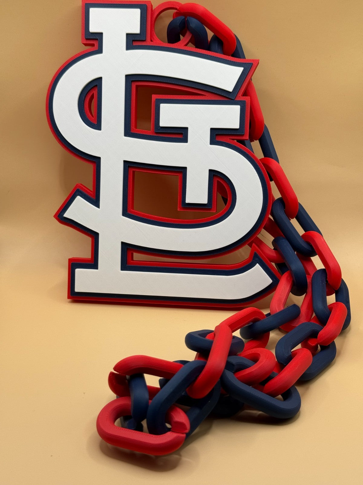 St. Louis Cardinals Oversized Necklace Turnover Chain HandMade 3D Printed