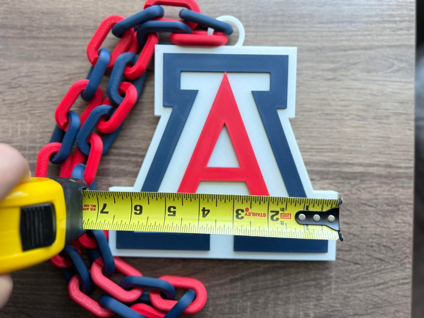 Arizona Wildcats Oversized Necklace, Hype Chain [Made To Order]