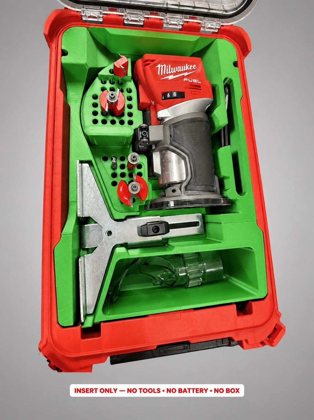 Milwaukee Packout Insert for M18 Fuel Compact Router | 3D Printed