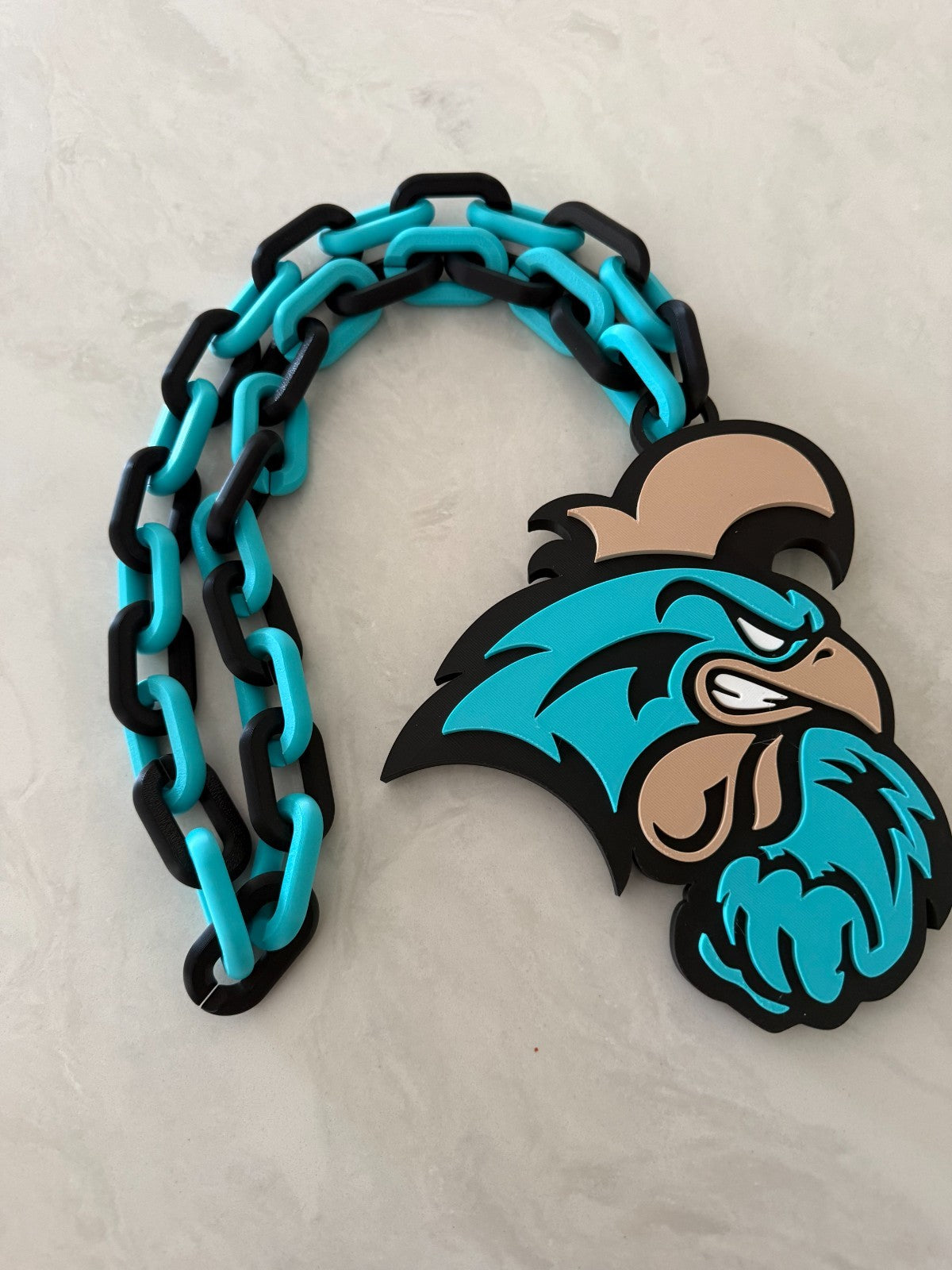 Coastal Carolina Chanticleers Oversized Fan Necklace, Hype Chain