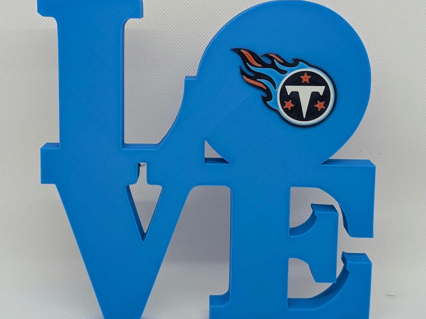 Tennessee Titans Love Park Sign - LOVE Statue 3D Printed Wall Sign