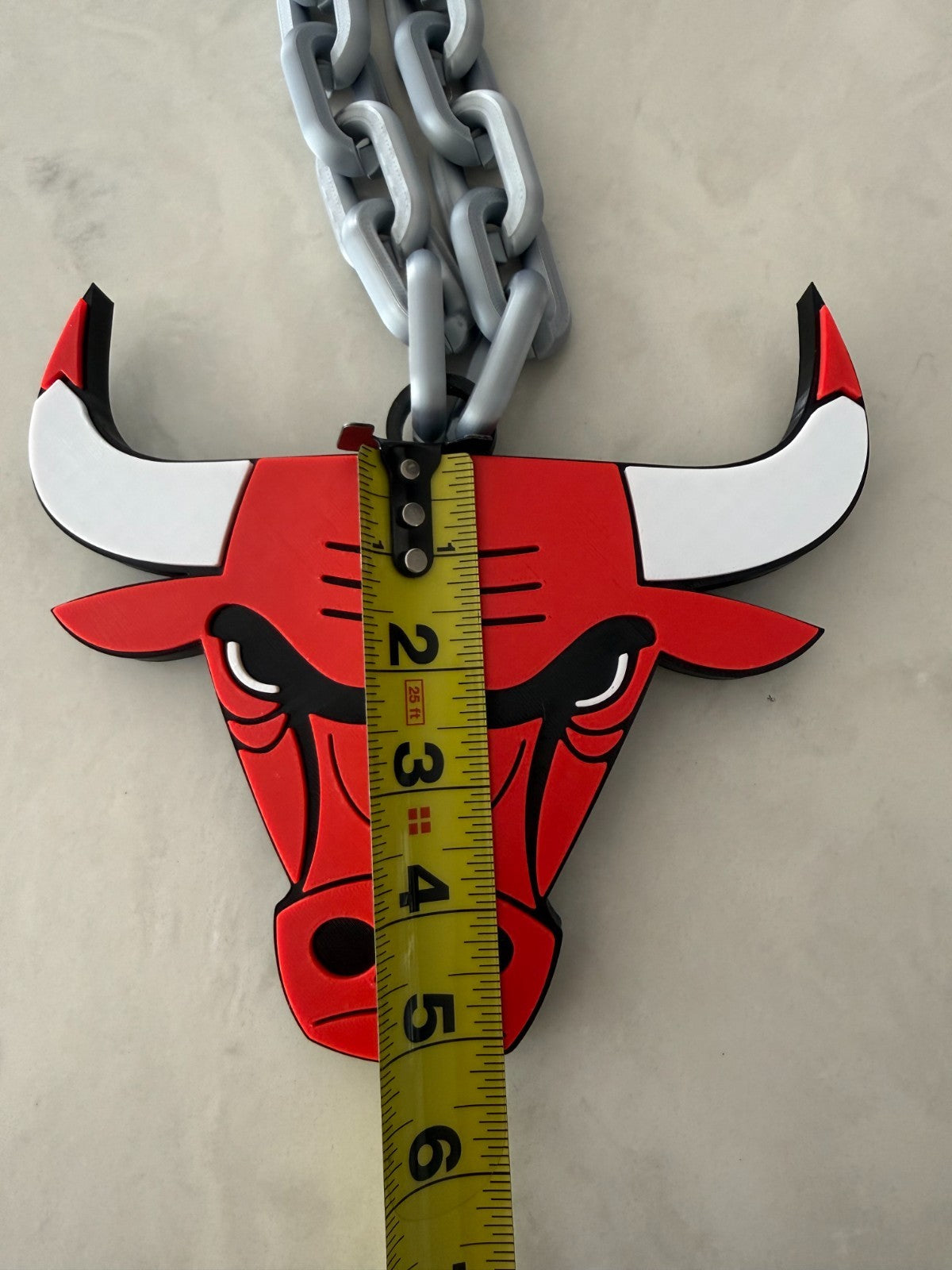 Chicago Bulls Oversized Fan Necklace, Pendant