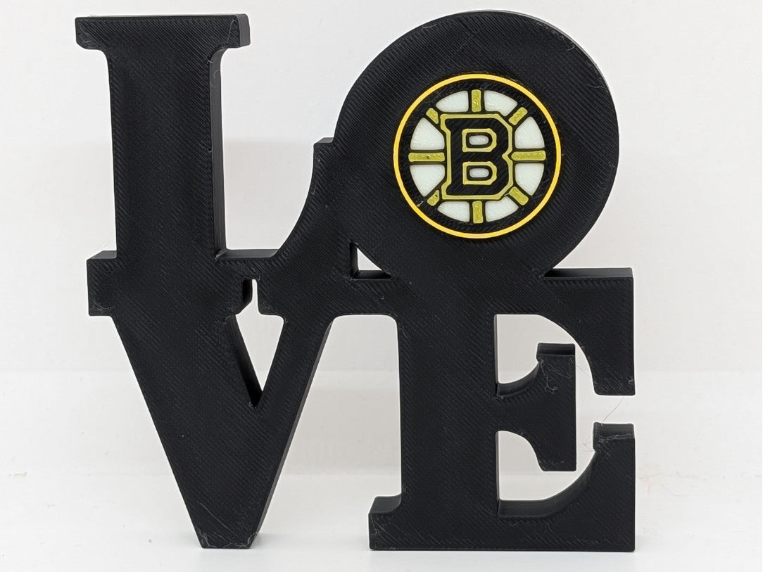 Boston Bruins Love Park Sign 3D Printed Wall Sign
