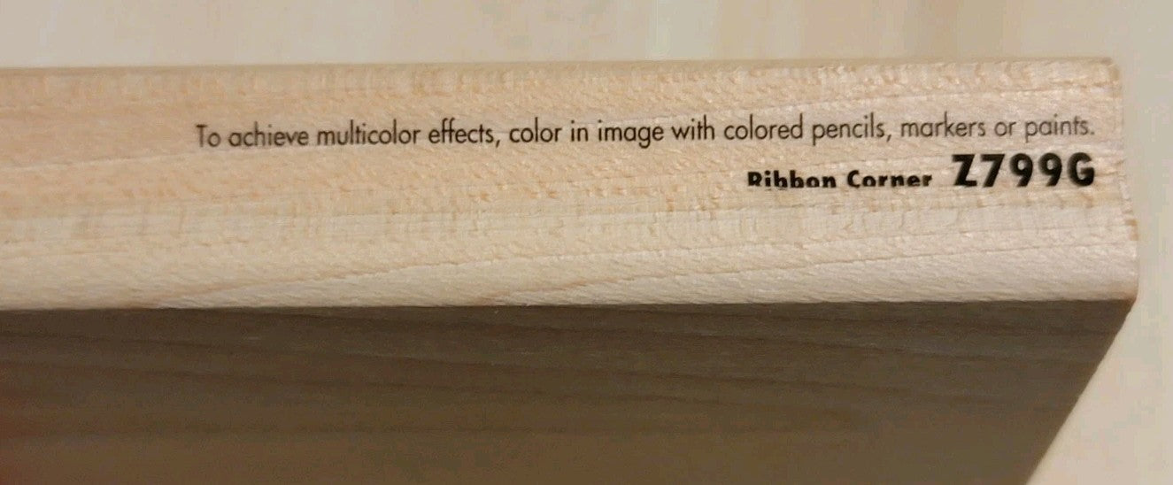Rubber Stampede Ribbon Corner Wood Stamp Z799G 1997