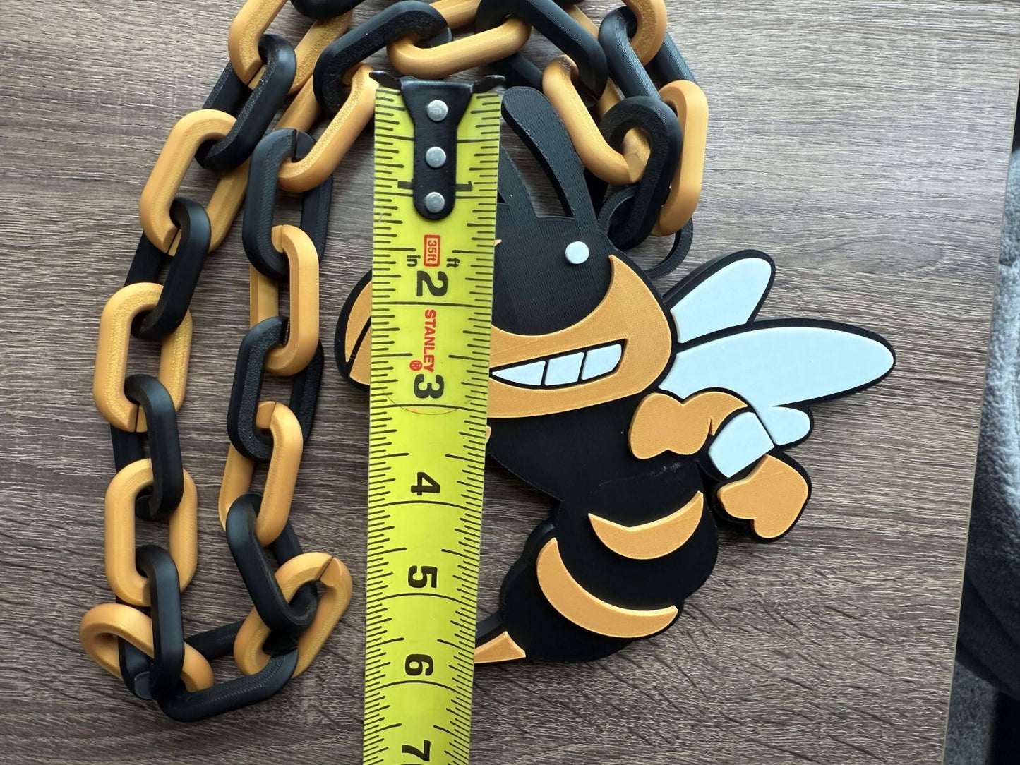 Georgia Tech Yellow Jackets V2 Oversized Necklace, Hype Chain [Made To Order]