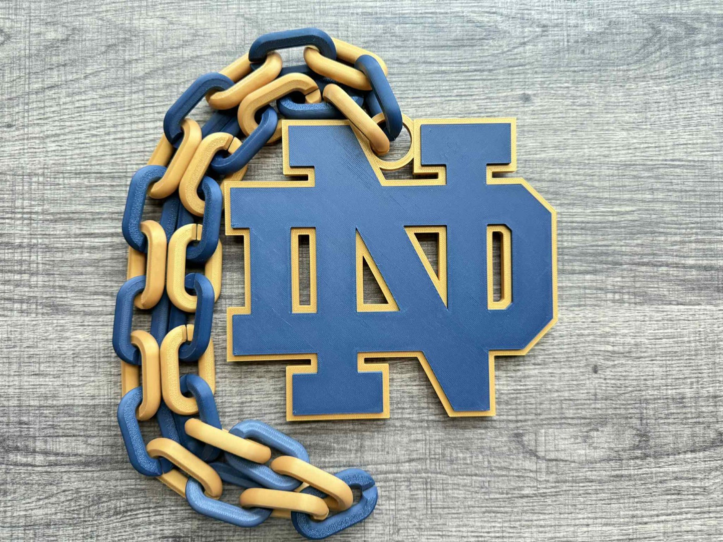 Notre Dame Fighting Irish V2 Oversized Necklace,  Hype Chain [Made To Order]