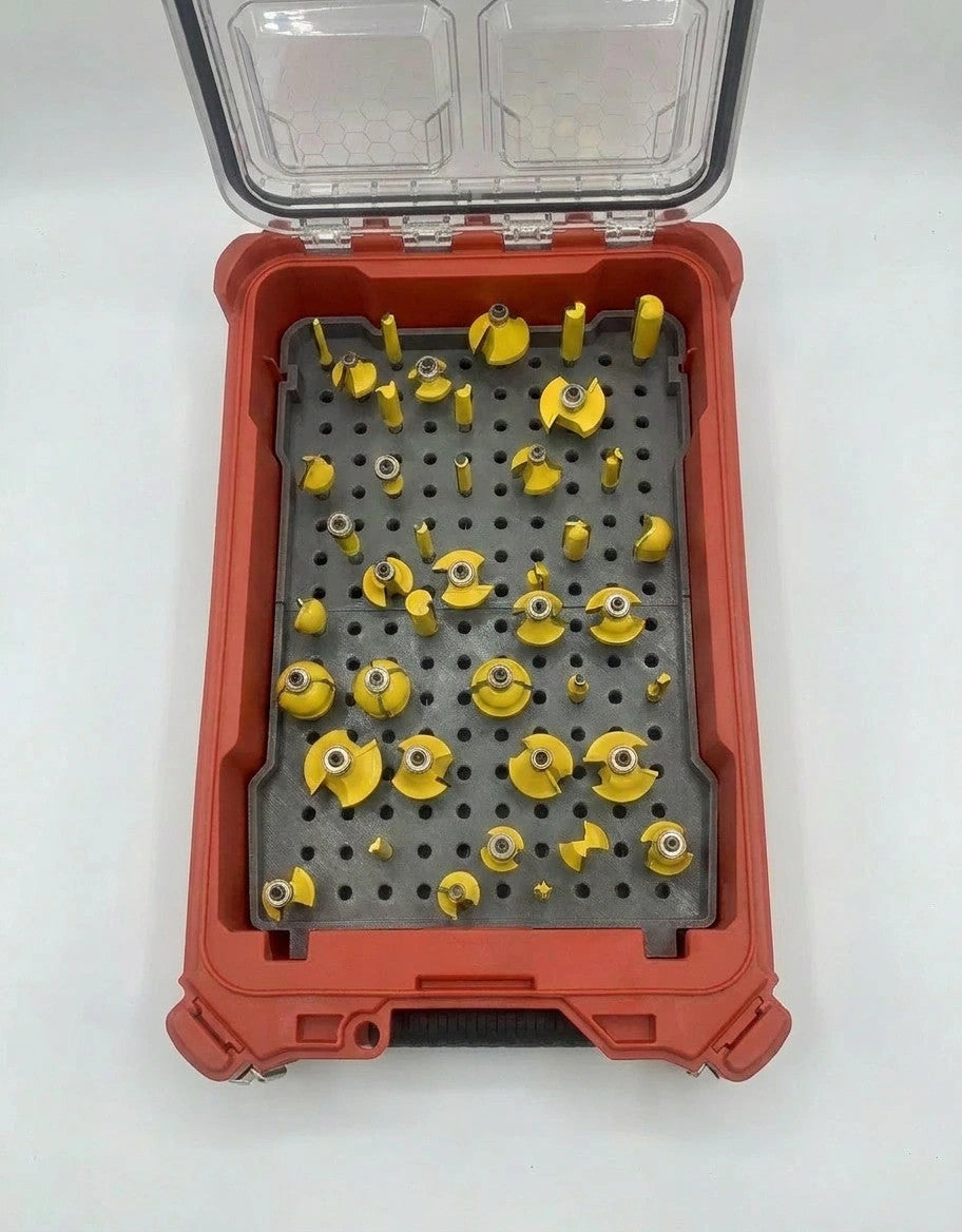 Router Bit Insert for Milwaukee PACKOUT Compact Organizer (Insert Only)