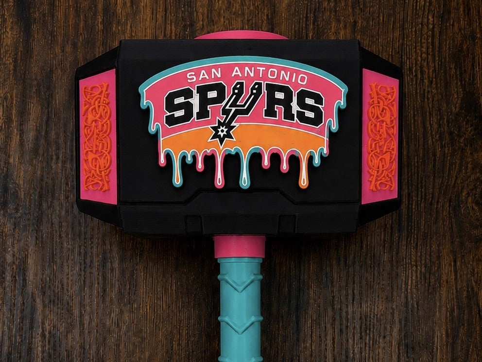 San Antonio Spurs Fiesta Thor Hammer Mjolnir NBA Finals Unique Fan Gift Man Cave