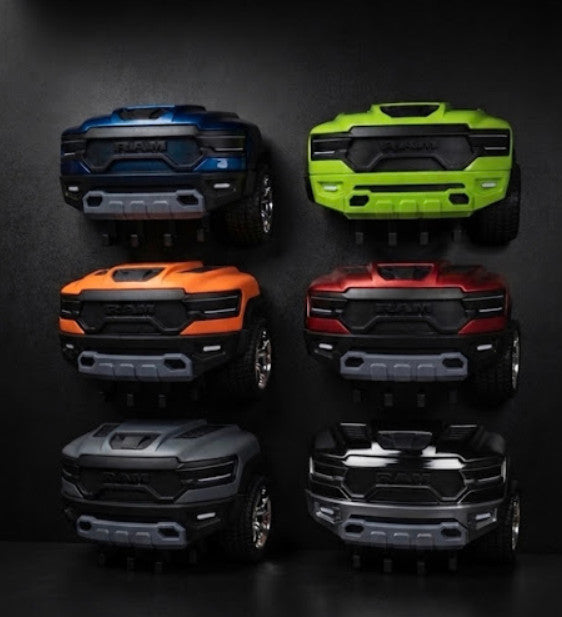 Custom 3D Printed RAM TRX Front Grill Key Holder - Orange
