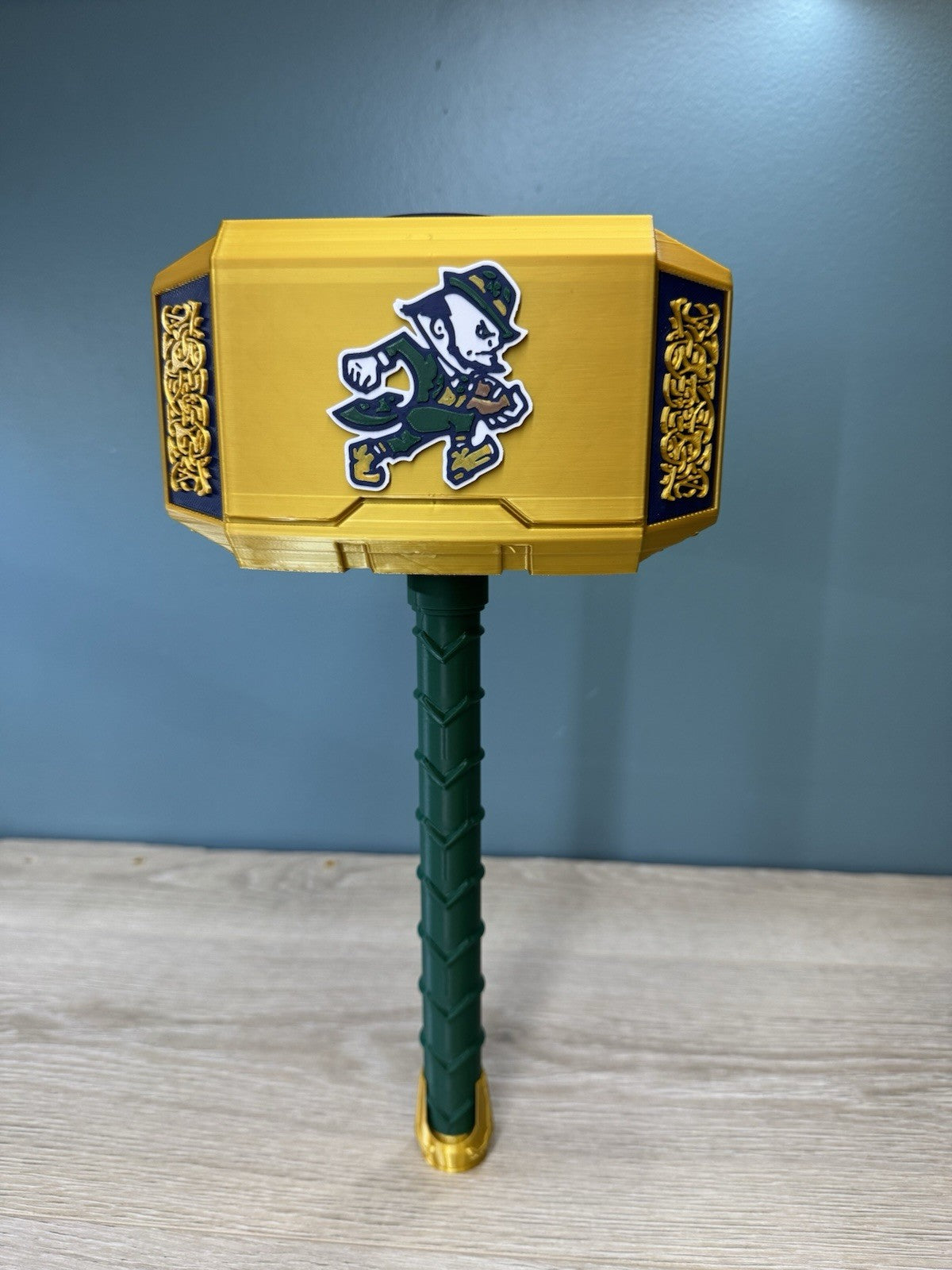 Notre Dame University Fighting Irish Thor Hammer & Rock Unique Fan Gift Man Cave