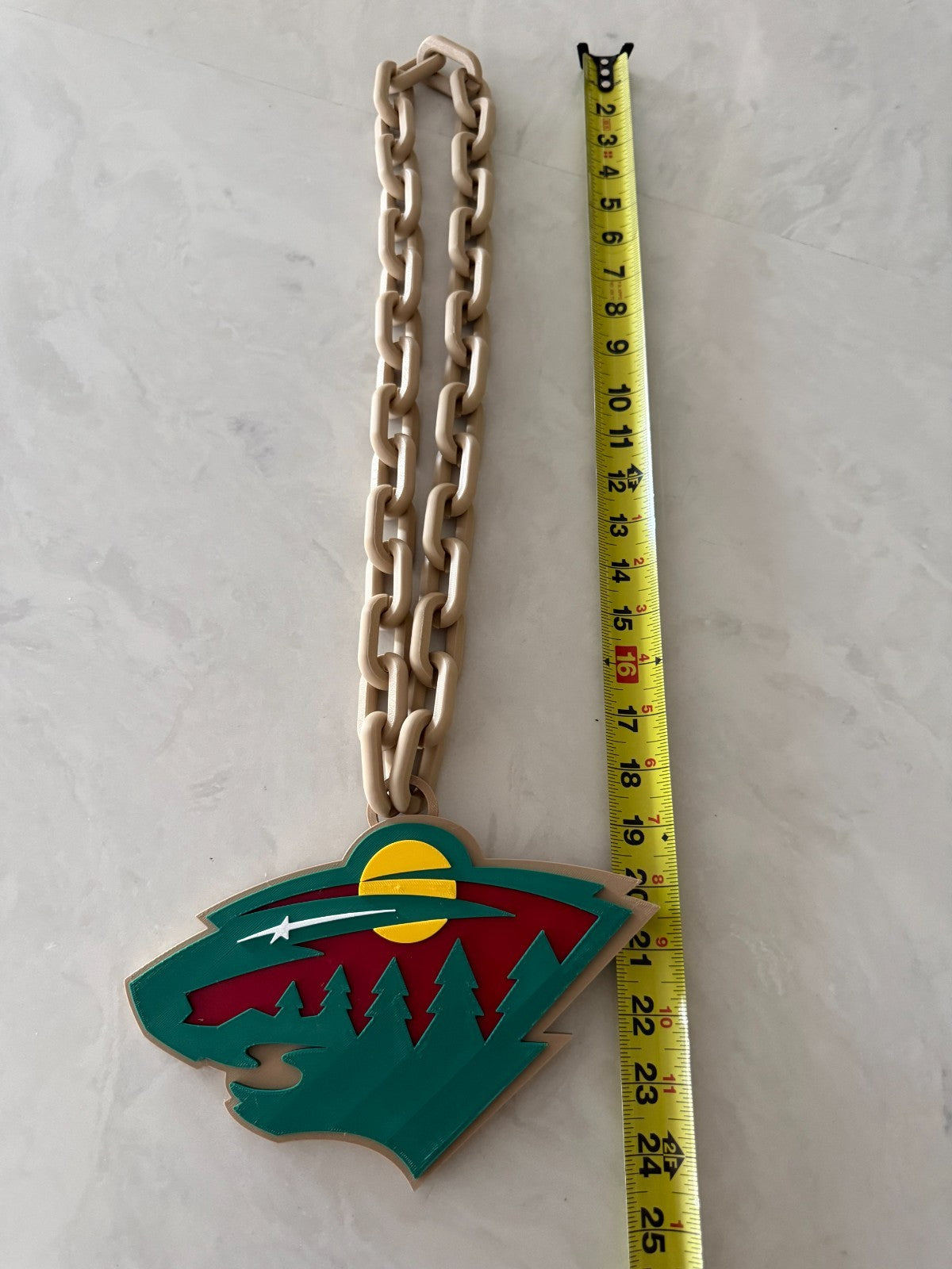 Minnesota Wild Oversized Fan Necklace, Hype Chain