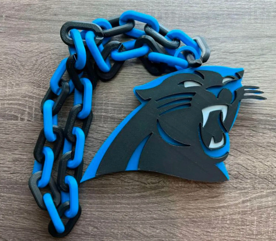 Carolina Panthers 3D Printed Sports Chain, Necklace
