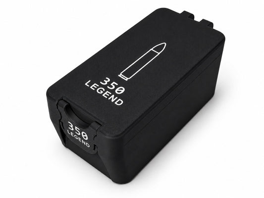 350 Legend Ammo Box – 50 Rounds - Snap Close Storage Box | Fully Customizable