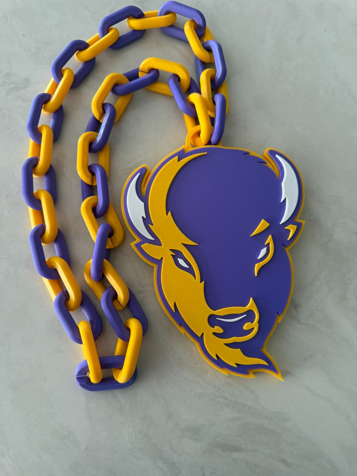 Lipscomb Bisons Oversized Fan Necklace, Hype Chain