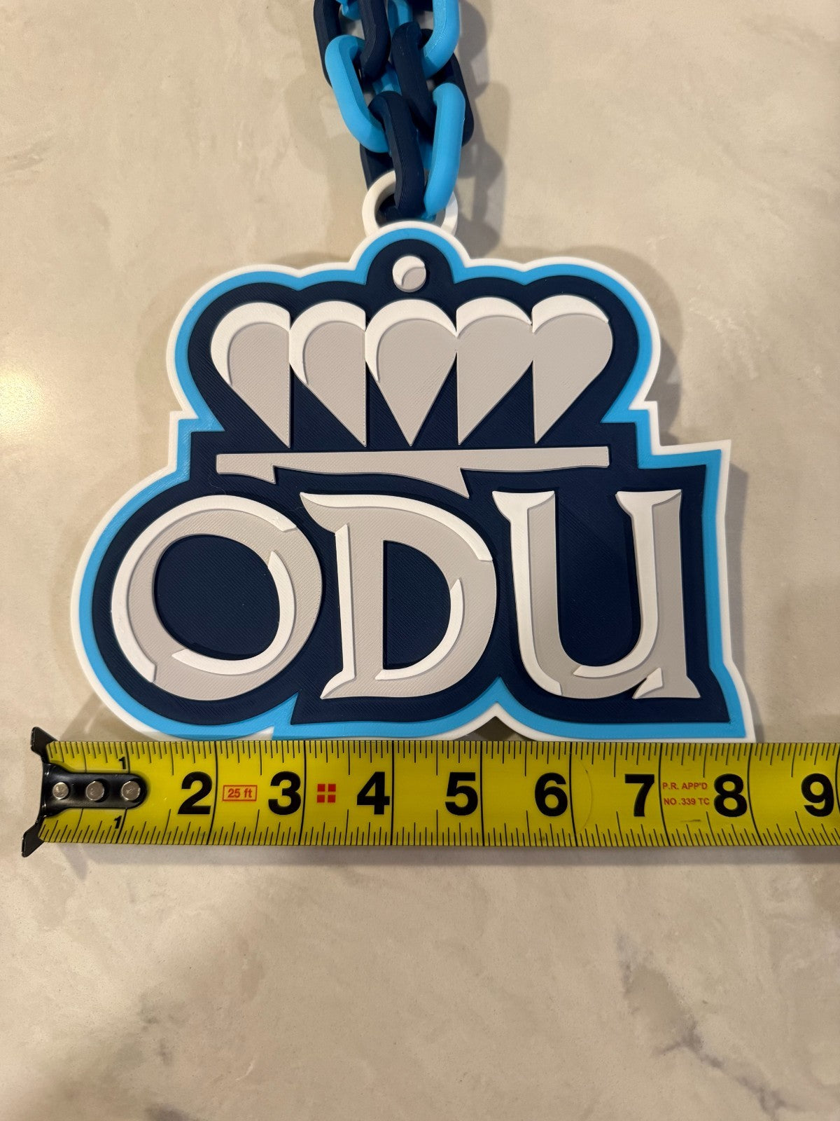 Old Dominion Monarchs Logo Oversized Necklace, Hype Chain