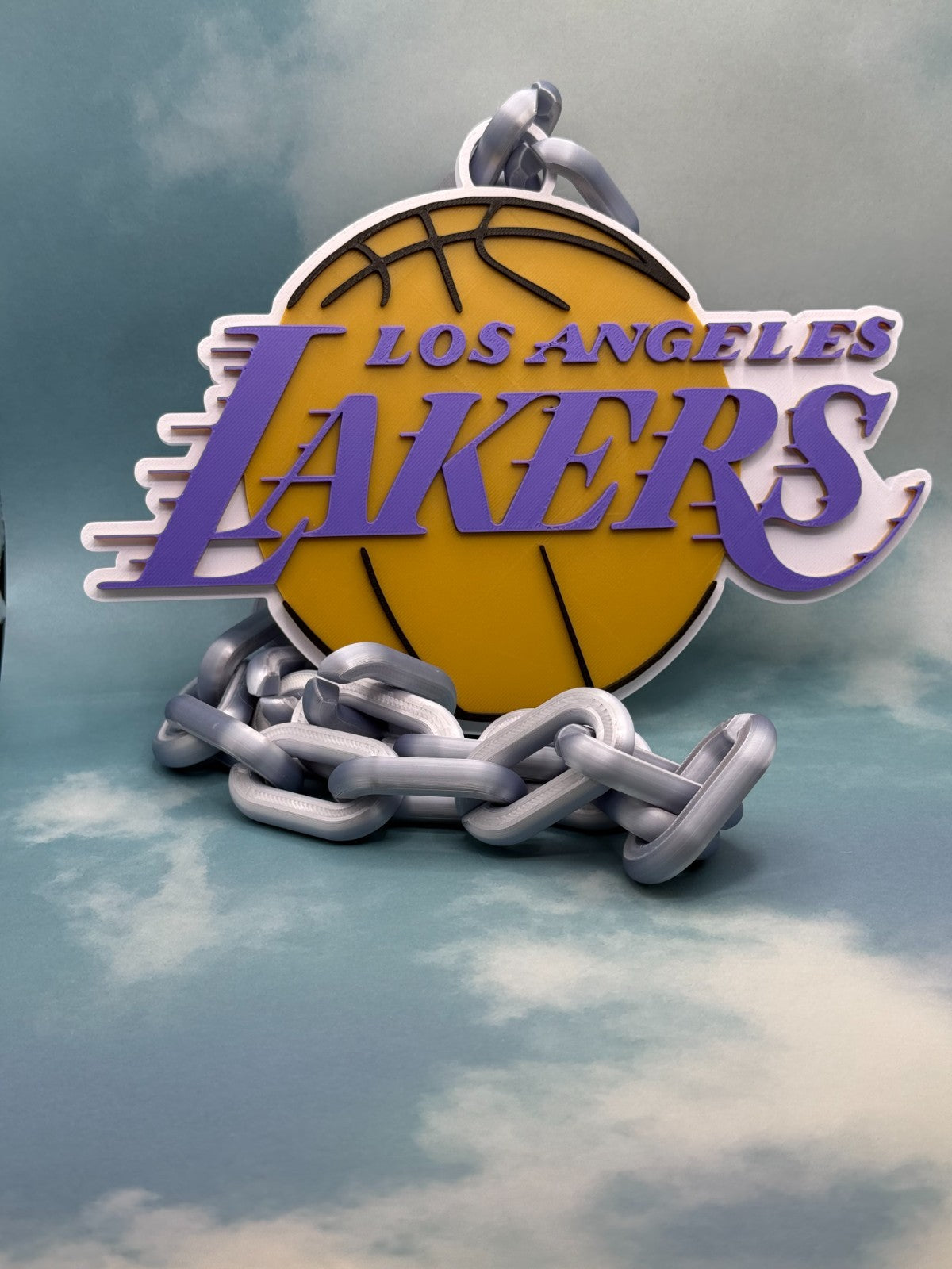 Los Angeles Lakers Fan Oversized Necklace, Hype Chain “Obsession.”