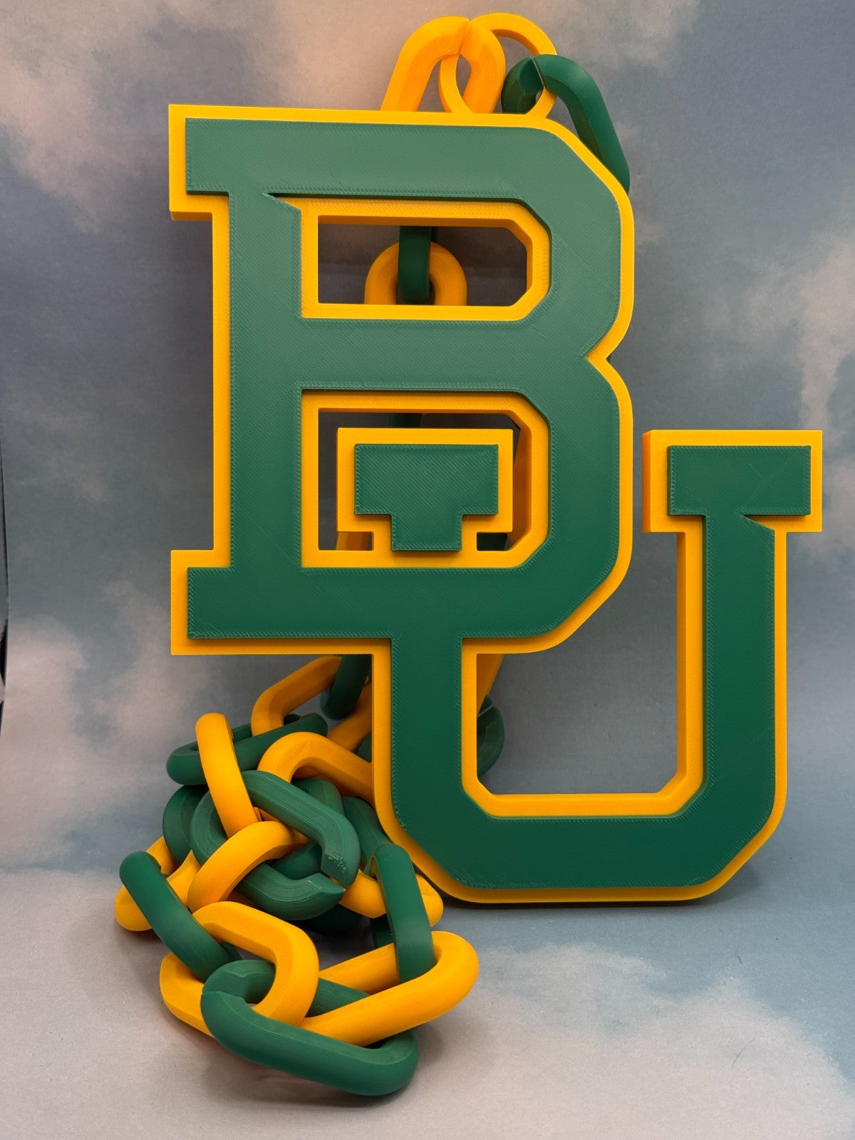 Baylor Bears Oversized Hype Chain - 3D Printed NCAA Fan Necklace - Sic 'Em Gear