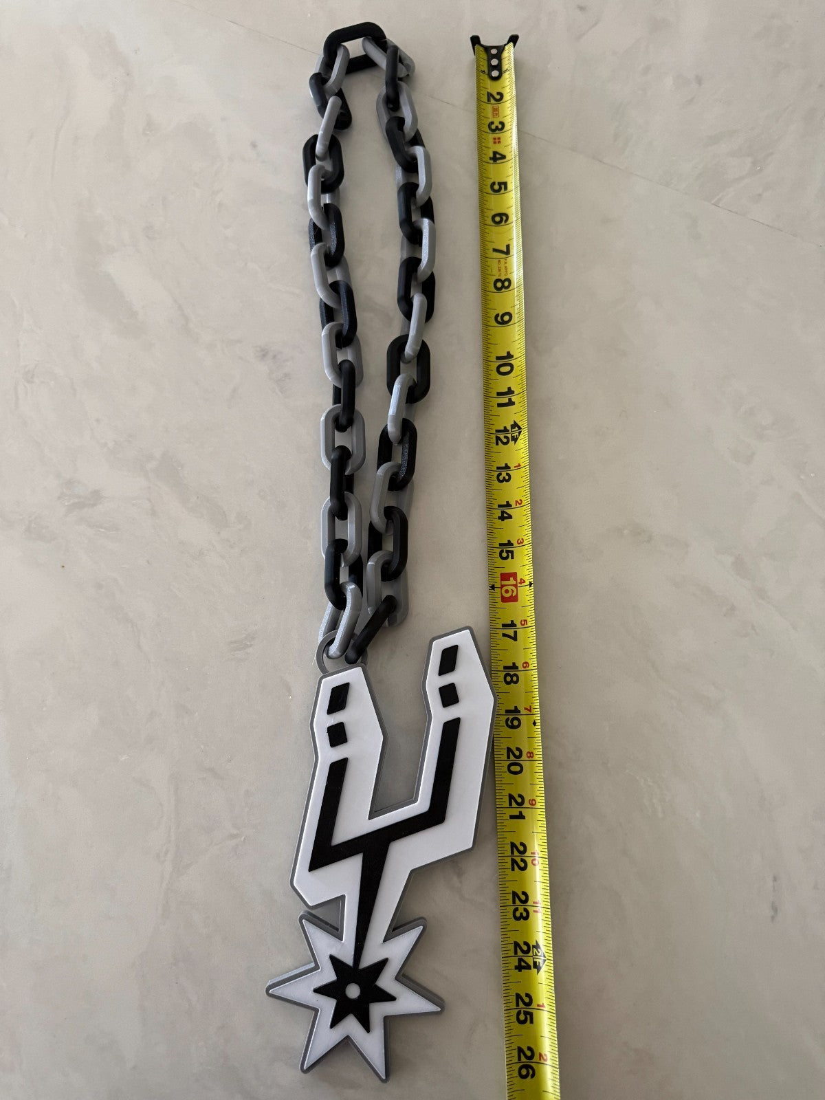 San Antonio Spurs Oversized Necklace, Pendant, Chain