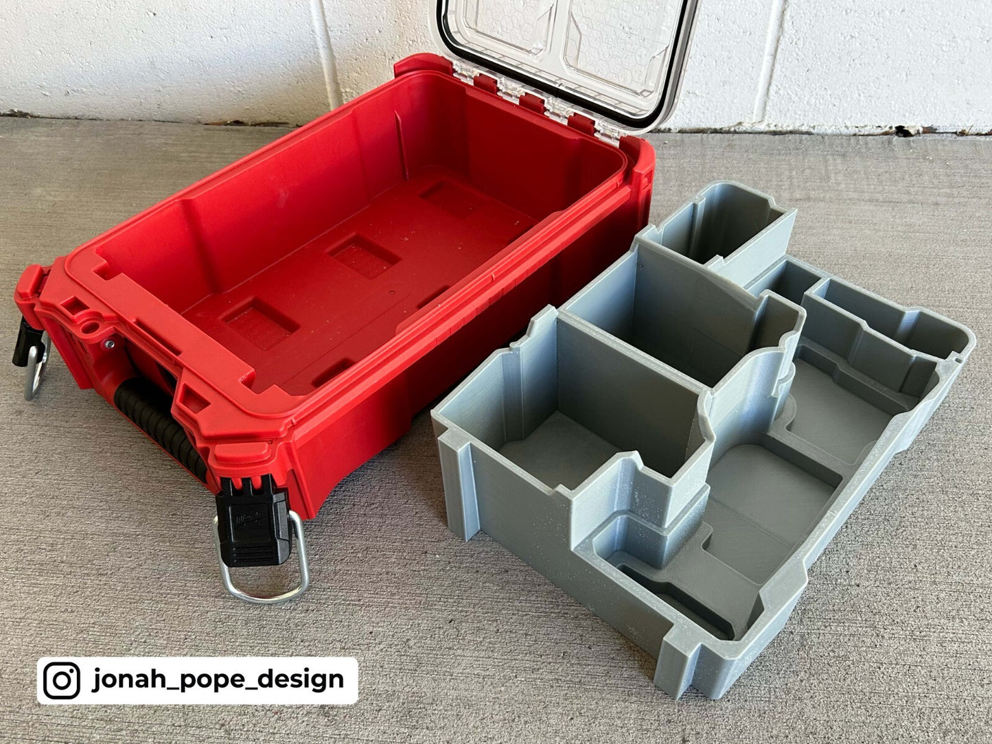 Jonah Pope 3d Printed Insert for M12 Orbital Detail Sander & Milwaukee Packout