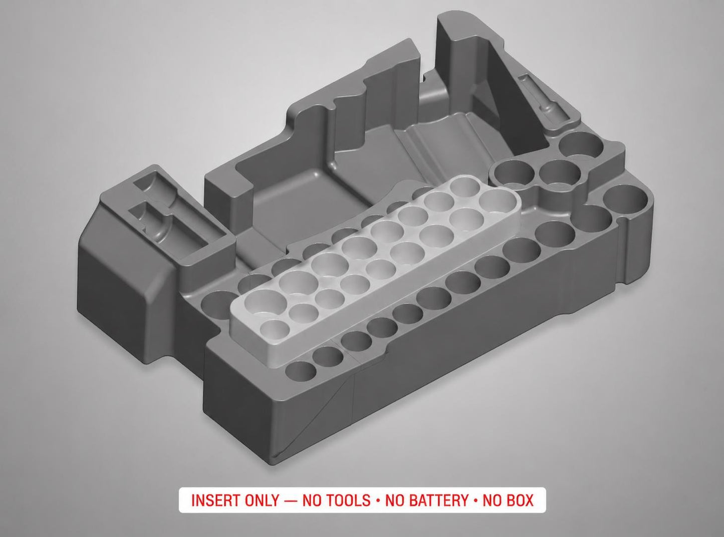 Milwaukee Packout Insert for M12 Stubby 3/8 Impact Wrench+43pc Socket|3D Printed