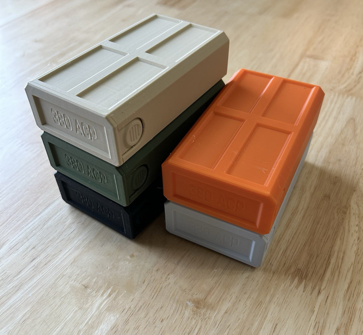 380 ACP Stackable Ammo Box Capacity Of 50 Made In USA