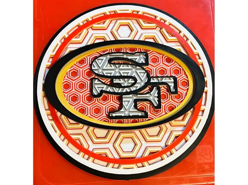 San Francisco 49ers Wall Art Or Display 3D printed Dimensional Mosaic
