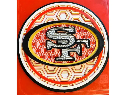 San Francisco 49ers Wall Art Or Display 3D printed Dimensional Mosaic