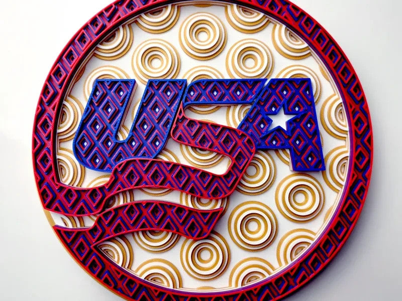 Olympics Wall Art Or Display 3D printed Dimensional Mosaic