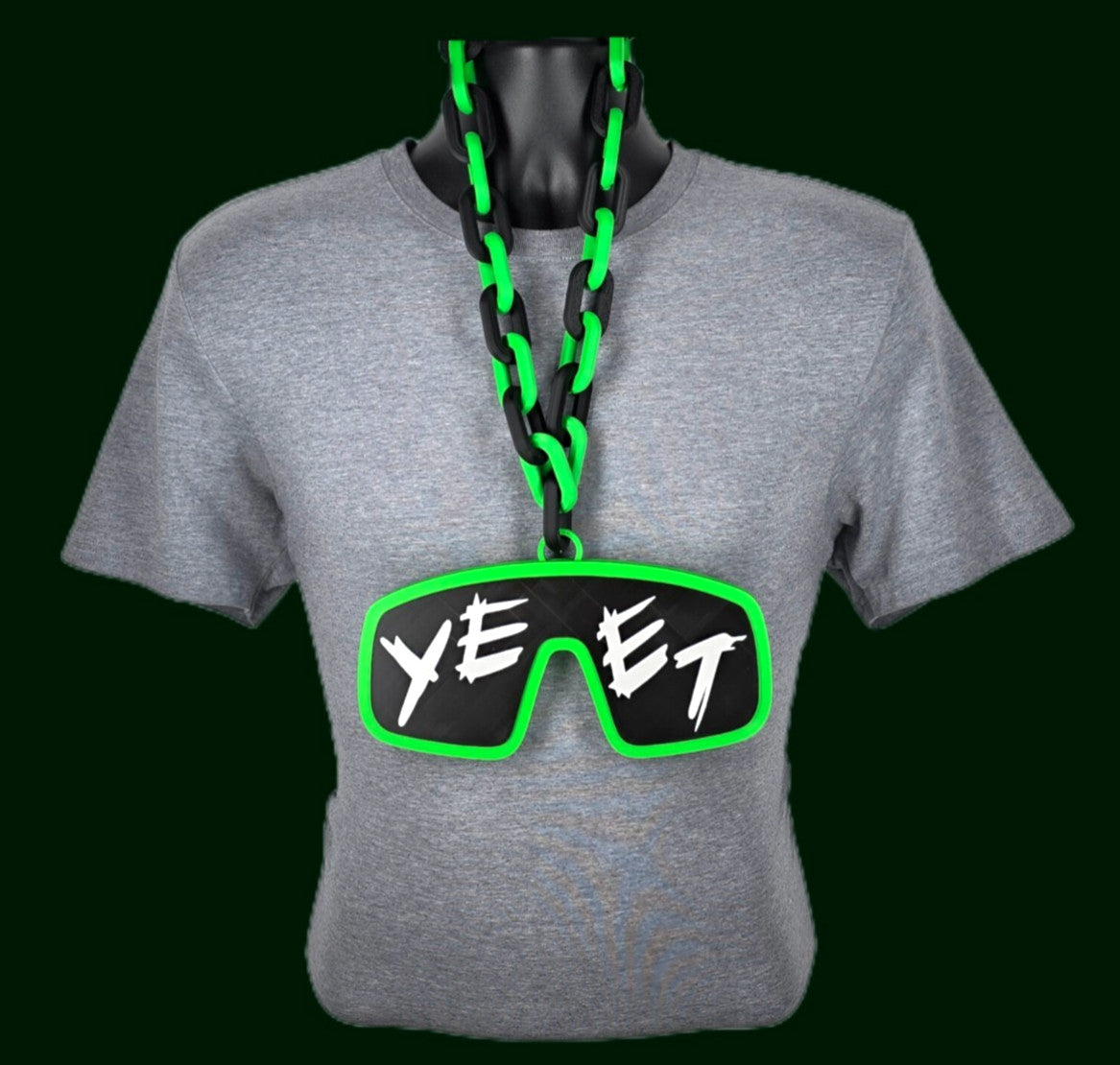 Jey Uso WWE Fan Chain RAW SmackDown Big Oversized Necklace Wrestling Merch Green