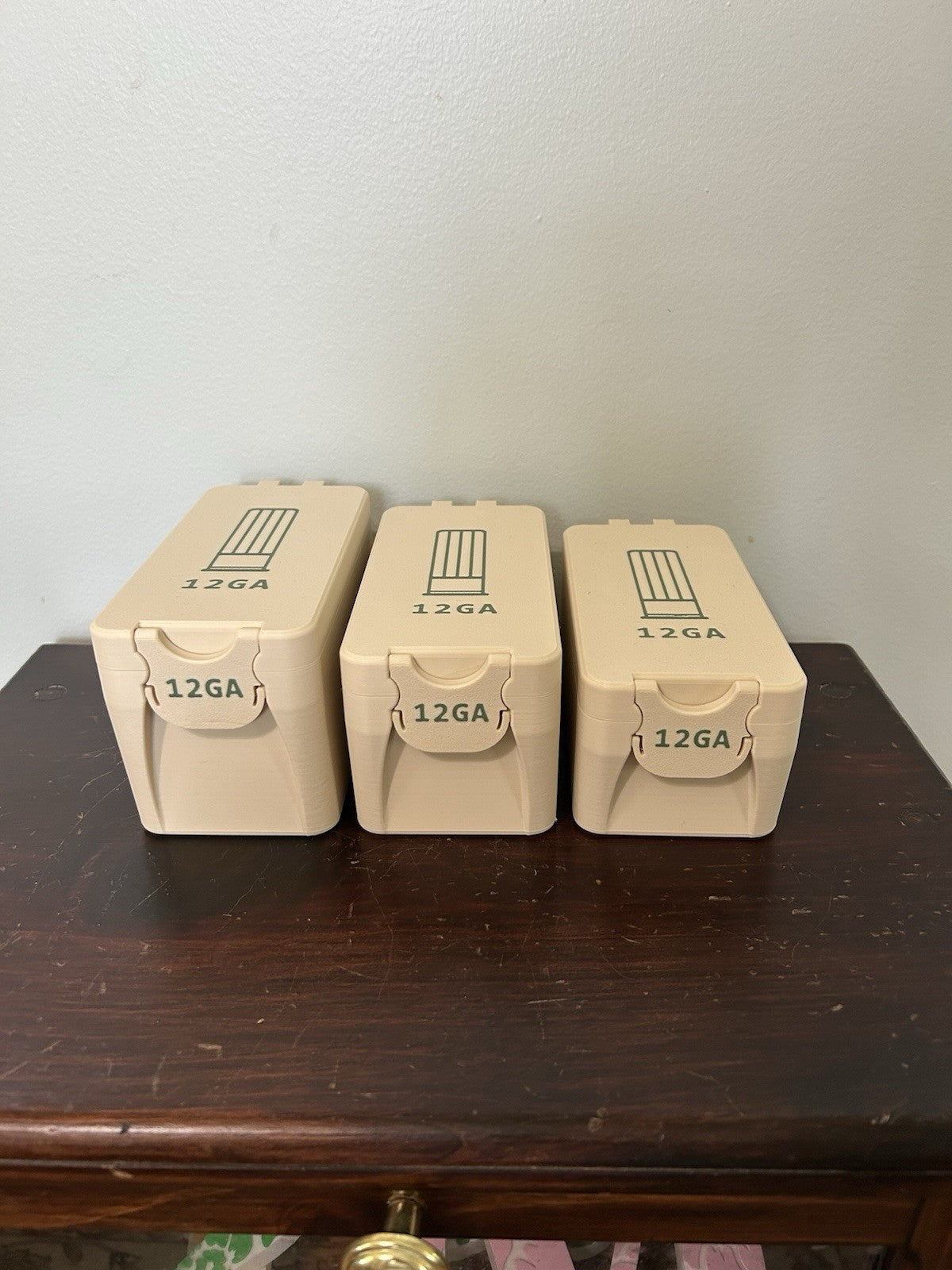 12 Gauge Shotgun Shell Storage Box 15 Shell Capacity Made In USA