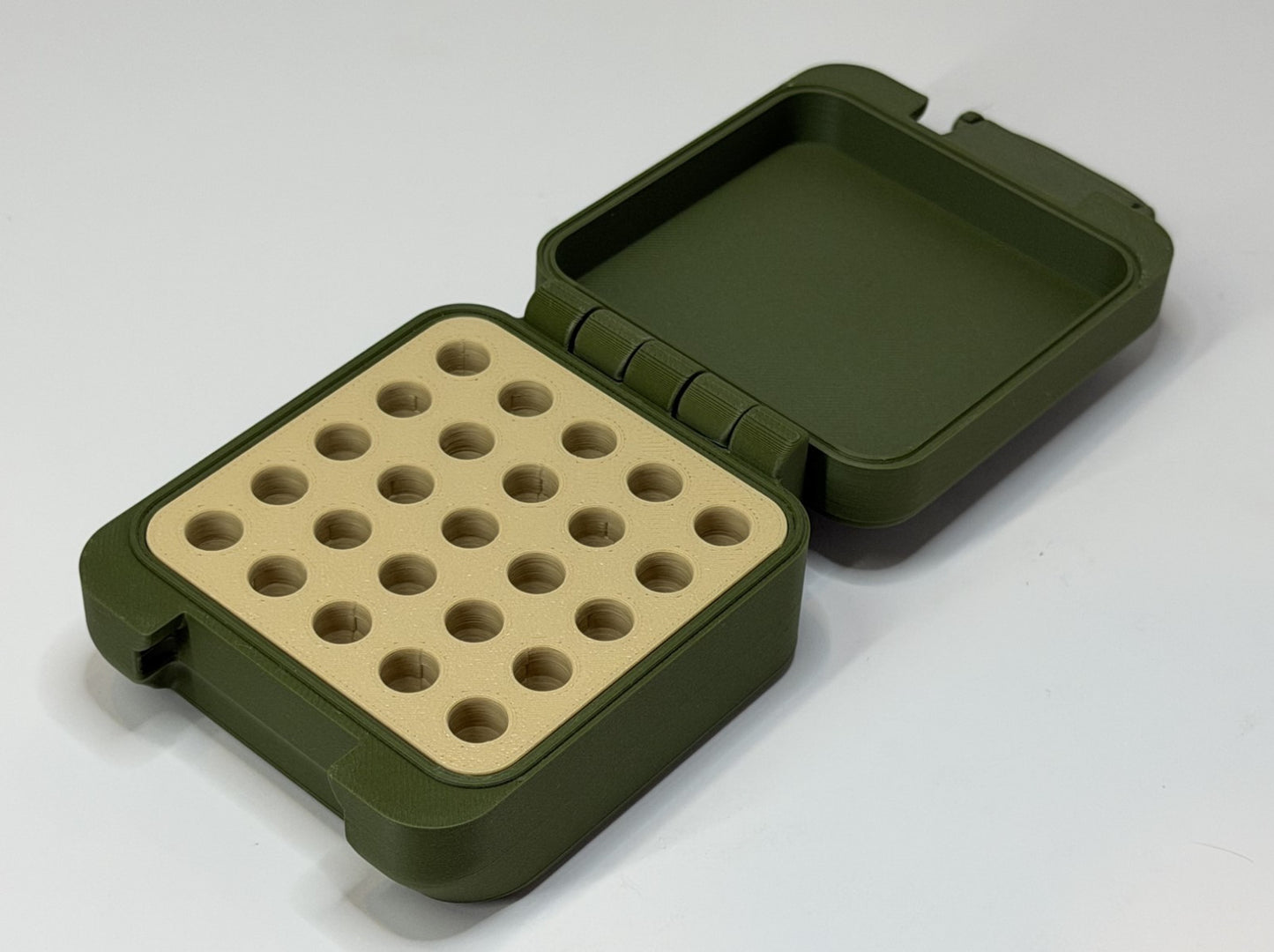 25 ACP Ammo Box – 25 Rounds - Snap Close Storage Box | Fully Customizable
