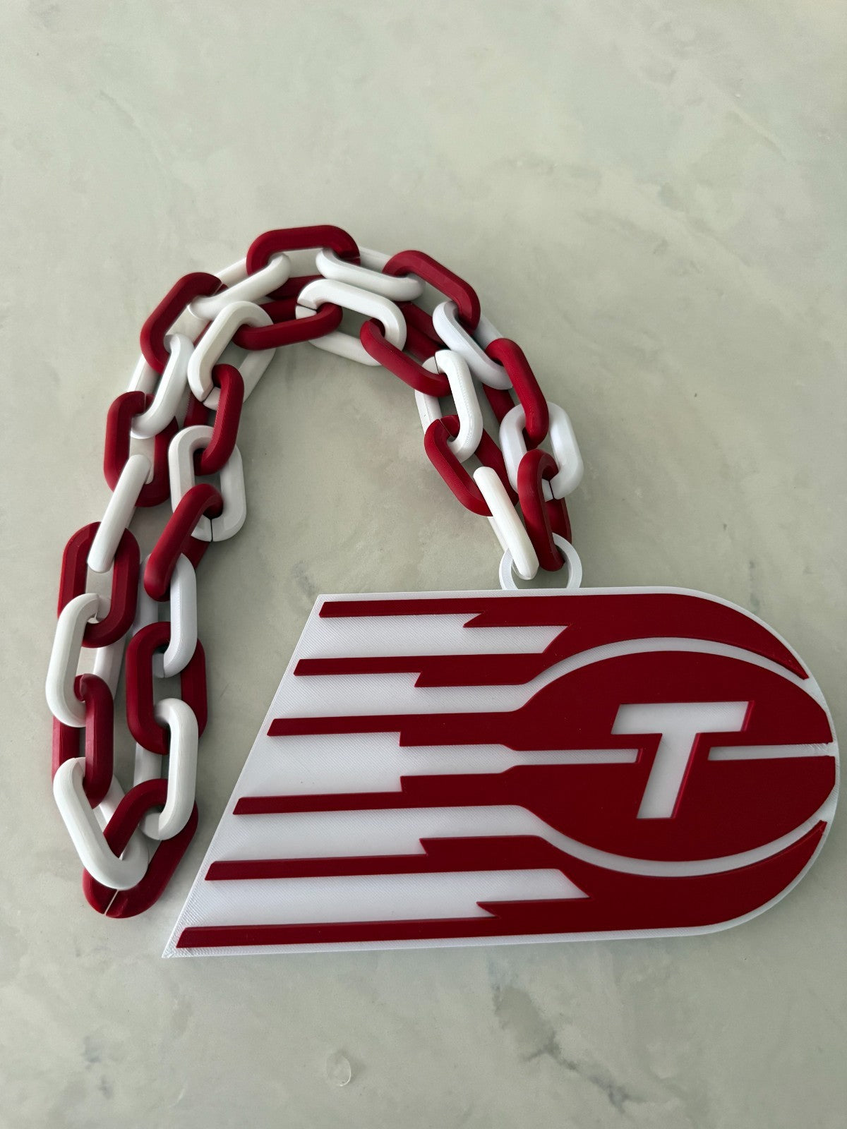 Toronto Tempo Oversized Necklace, Hype Turnover Chain WNBA Handmade 3D Printed