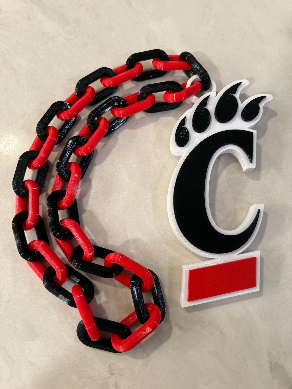 Cincinnati Bearcats Oversized Logo Pendant Necklace & Chain