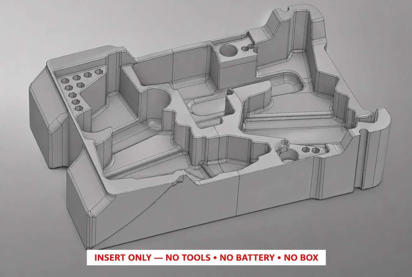 Milwaukee Packout Insert for M12 Fuel 1/2 in Hammer Drill + 1/4 in Impact Driver