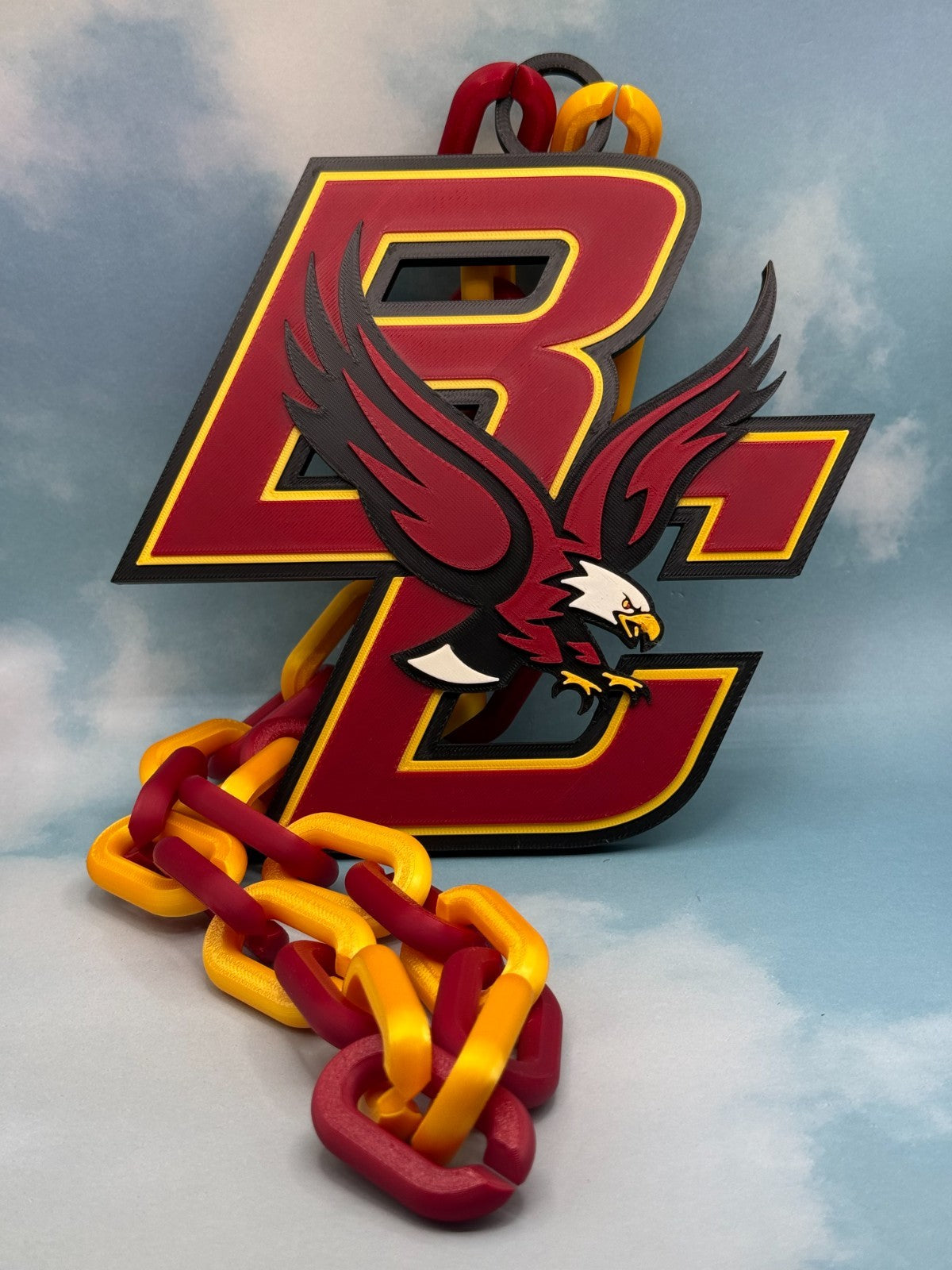 Boston College Eagles  Oversized Logo Necklace Handmade 3D Printed