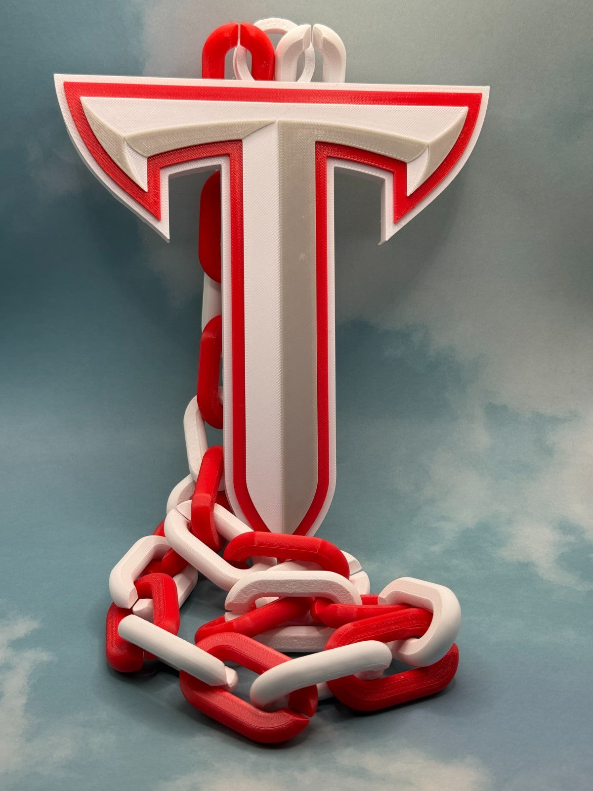 Troy Trojans Oversized Logo Necklace, Hype Chain "Trojans"
