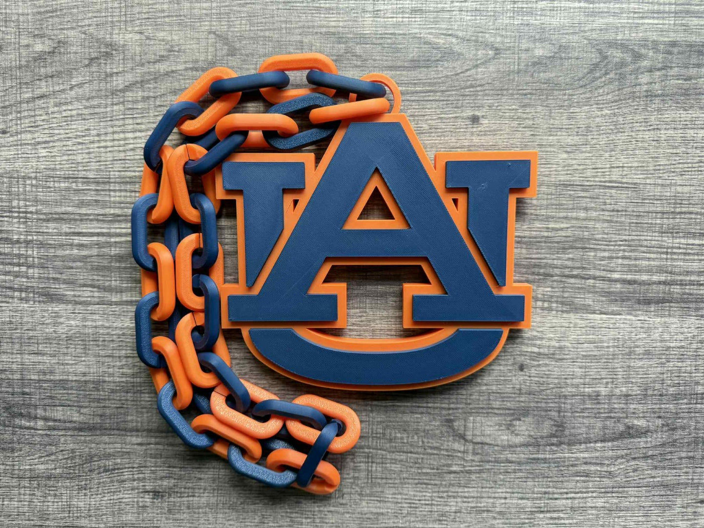Auburn Tigers Logo Oversized Necklace, Hype Chain [Made To Order]