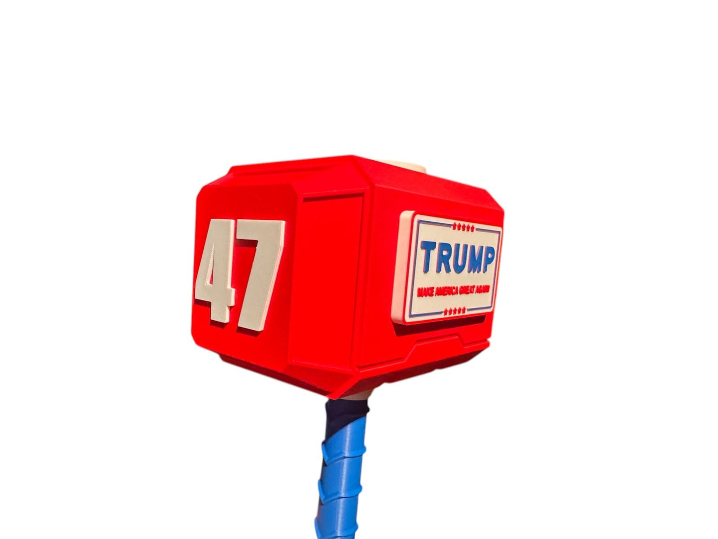 Donald Trump 45-47 Mjolnir Thor's Hammer.   3D Printed Fan Art Collectible
