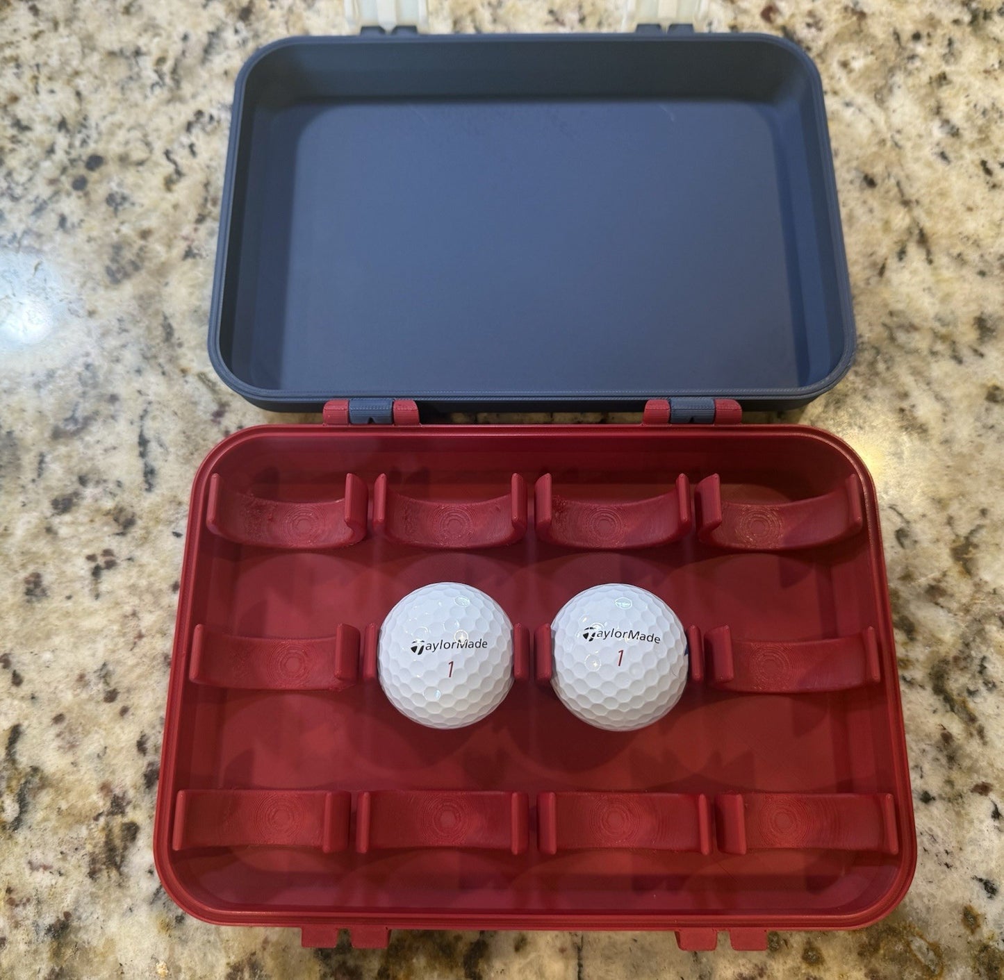 Boston Red Sox  golf ball box 3d printed Fits 12 golf balls. Balls not included