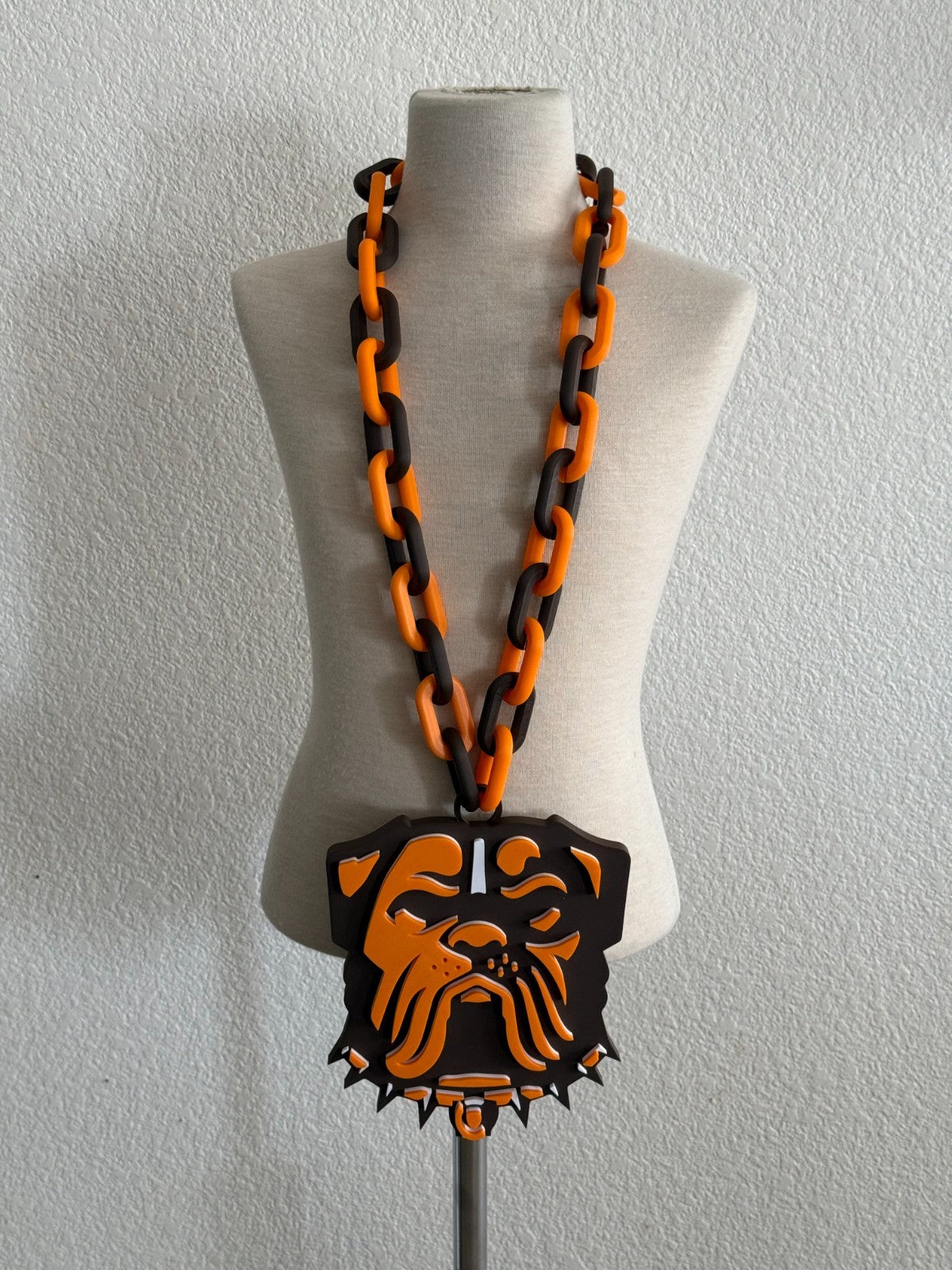 Cleveland Browns Oversized Necklace Turnover Chain Pendant HandMade 3D Printed