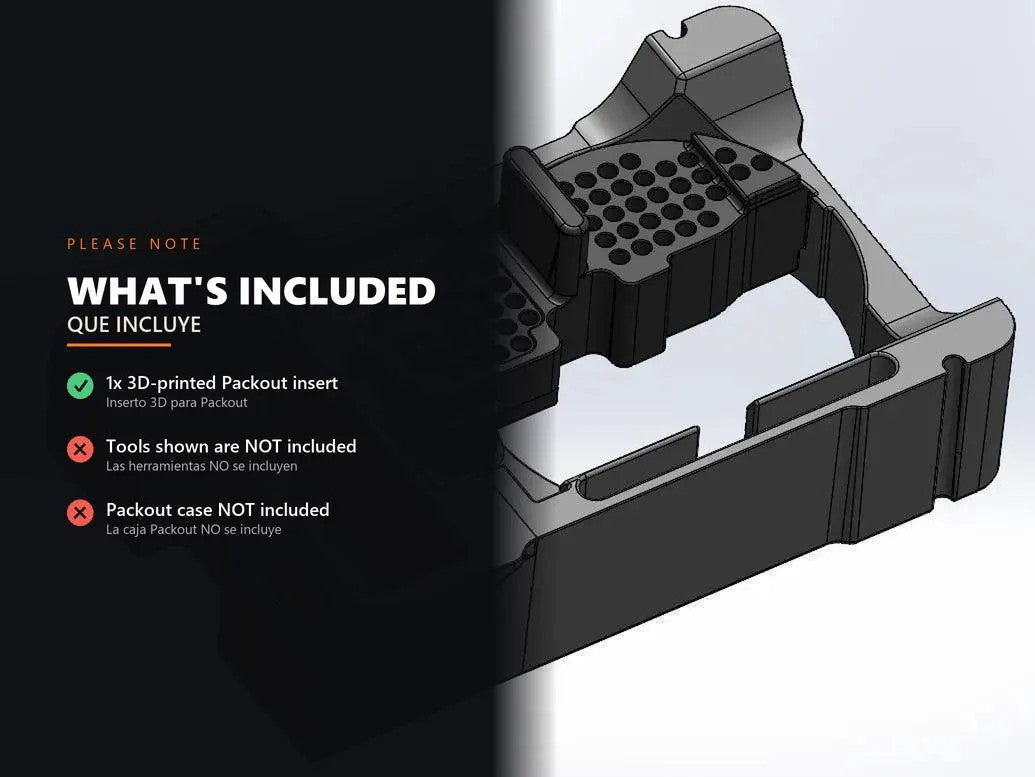 3D Printed Packout Insert For M18 Fuel Compact Router 2723-20 Custom ABS Organiz