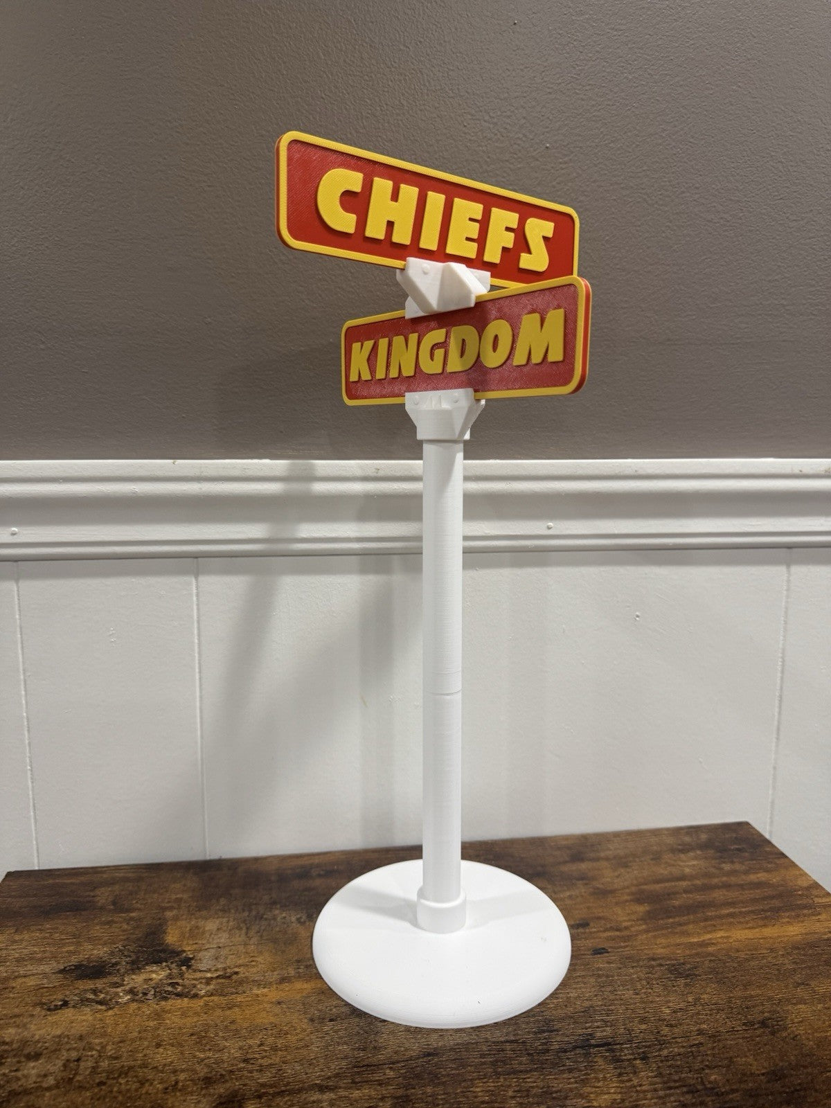 Kansas City Chiefs Street Sign Man Cave Memorabilia Office Desk Decor Fan Gifts