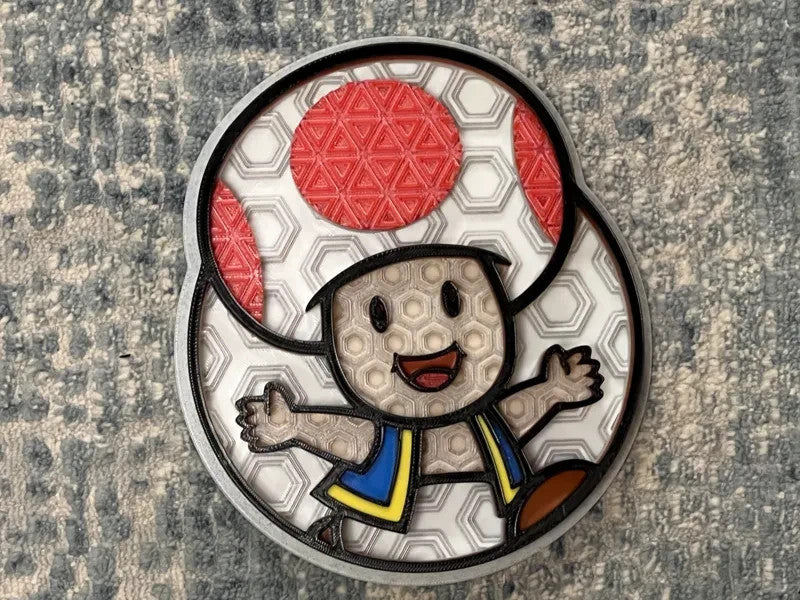 Mario Brothers Characters Wall Art Or Display 3D printed Dimensional Mosaic