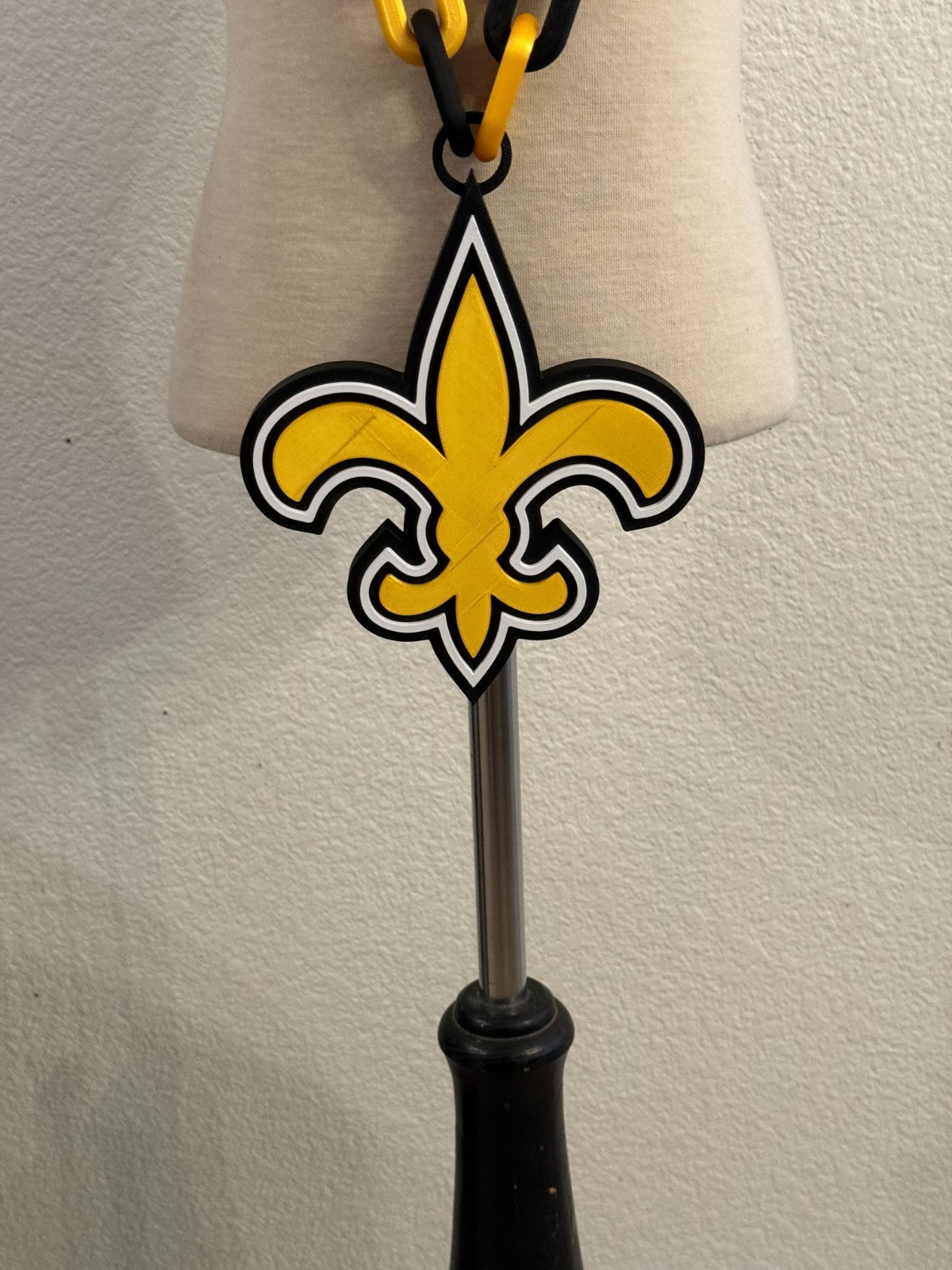 New Orleans Saints Oversized Logo Necklace HandMade 3D Printed