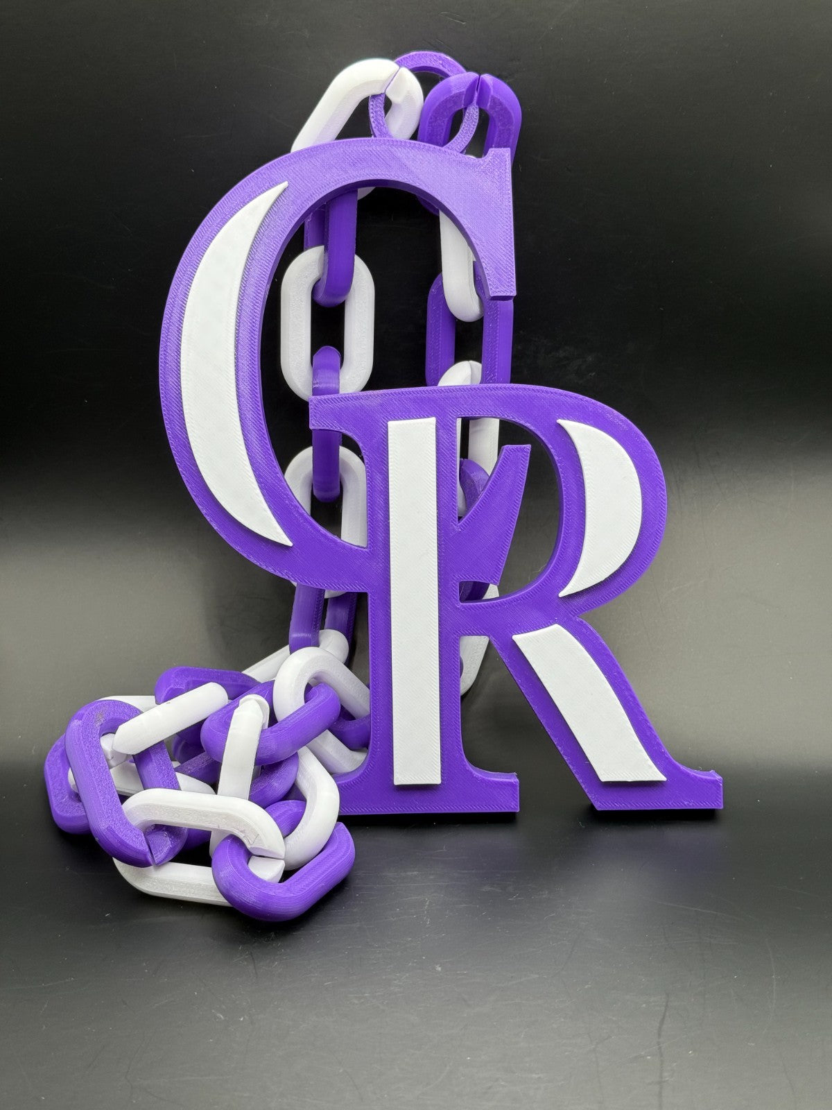 Colorado Rockies Oversized Cain Necklace, Support Your Team
